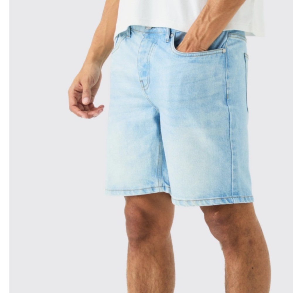 NWT Boohoo Mens Denim Shorts
